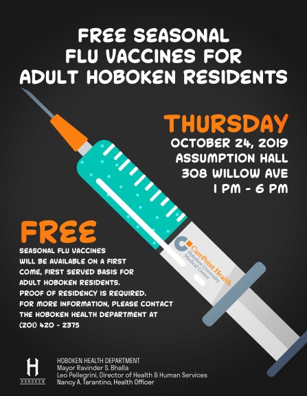 Flu Poster_Designed For The City of Hoboken_2019 Larisa Karamchakova